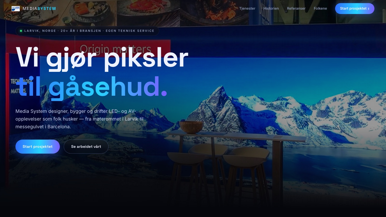 Media System — ny nettside laget av Synligst