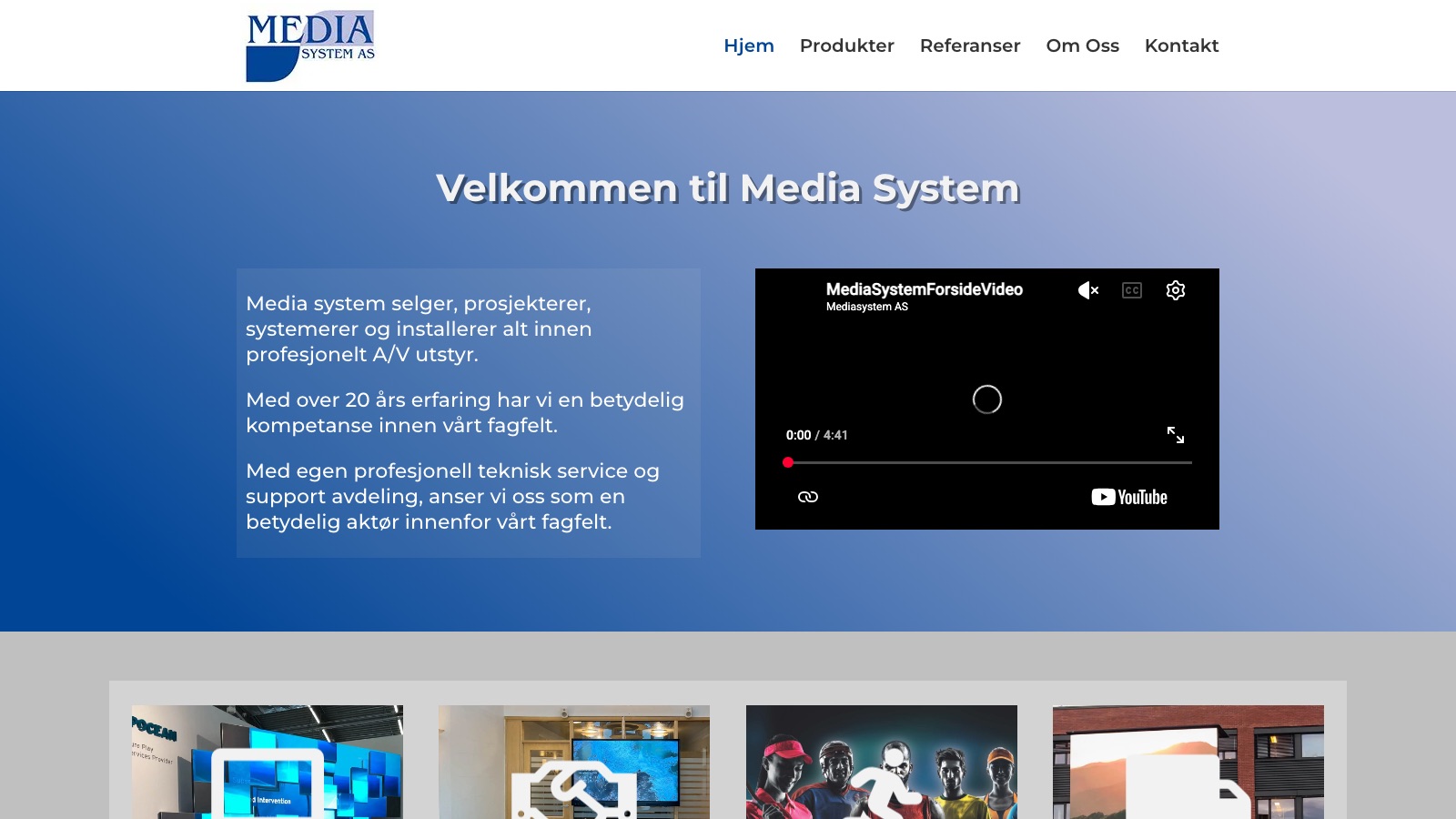 Media System — gammel nettside